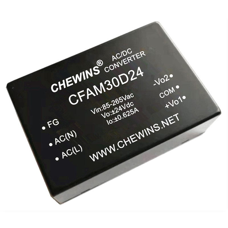 CFAM30D24 AC-DC模块电源30瓦宽电压输入220V转±24V±0.625A双路
