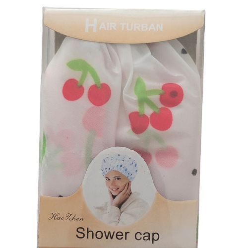 Bath cap factory wholesale adult women's lace edge bath cap shower hair protection cap kitchen oil-proof hat multi-purpose