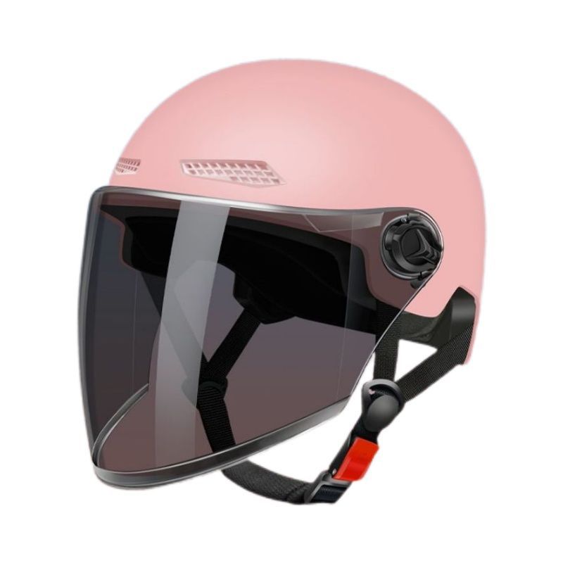 电动电瓶车头盔男女士夏季防晒摩托半盔四季骑行帽