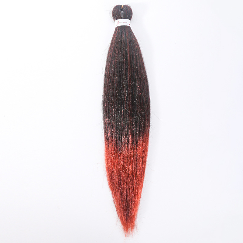 Trenzas grandes Ez, paquete de dos, flequillo exótico y moderno, cabello rizado de estilo exótico, peluca con flequillo completo