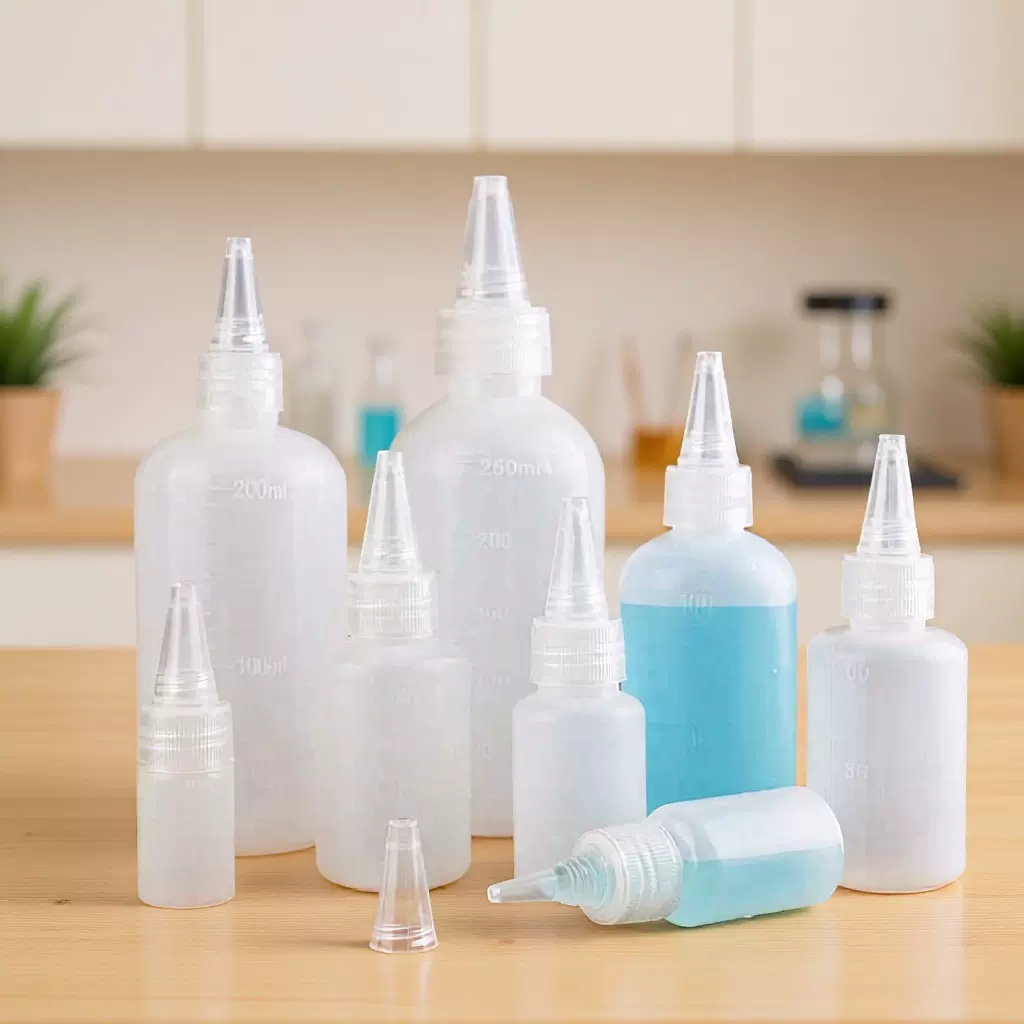 103050100ml塑料尖嘴瓶软塑料瓶子尖嘴分装瓶点胶壶装油器小容量
