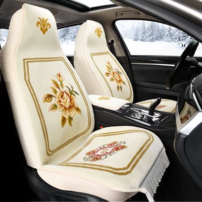 Wool pad — Envelope Backrest Car Seat Cover - airline-seat-flower-blooms-and-wealth