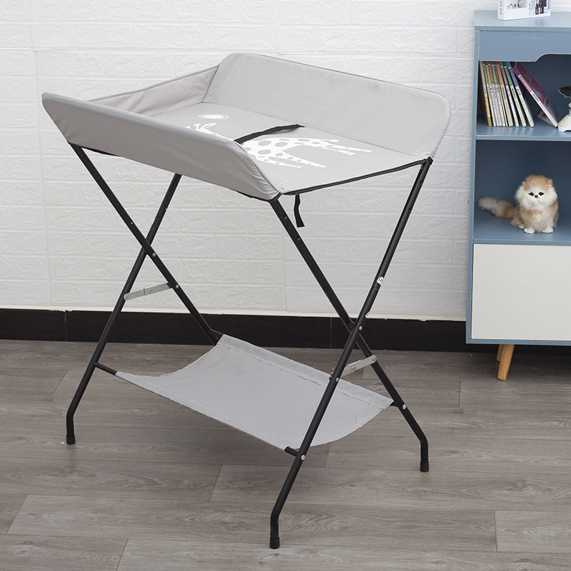 Cuna de bebé plegable multifuncional cambio de ropa de bebé cambio de pañales mesa de enfermería bebé recién nacido masaje mesa táctil