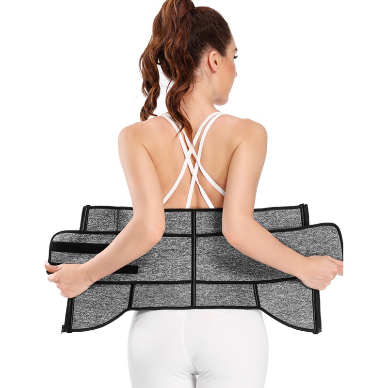 Cinturón con cremallera para mujer de gran tamaño con velcro 9 espinas de pescado, clip de cintura de clorito, versión de goma, fitness