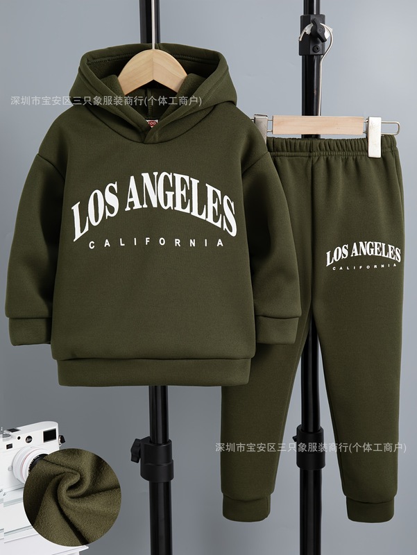 Boys' warm hoodie set, children's autumn sports set 男童卫衣|undefined