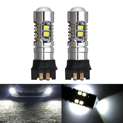 Car LED turn signal PW24W 2323 10SMD 10W anti-fog lamp white light decoding (Fog lamp)