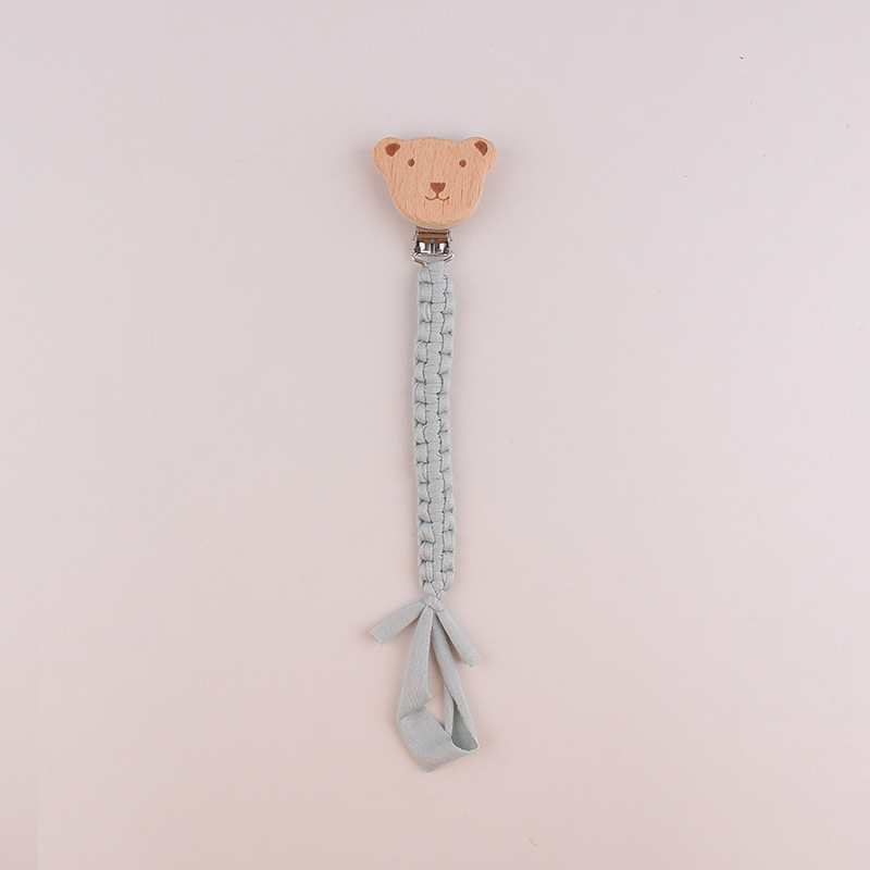Productos para bebés beech osos chupeta clips para bebés pacificador chupeta de goma de diente para evitar la caída de la cuerda