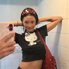 韩国镂空爱心红色发箍复古Y2K少女博主同款头箍小众发饰增高颅顶