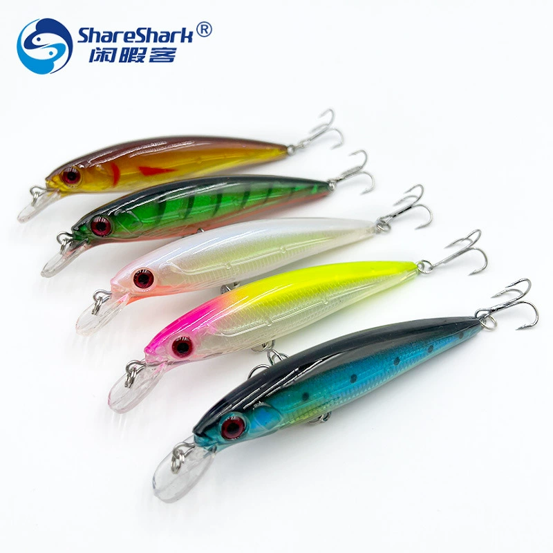 11cm/13.5g Mino Luya bait plastic flying fake bait bait bait double hook far -shot bait