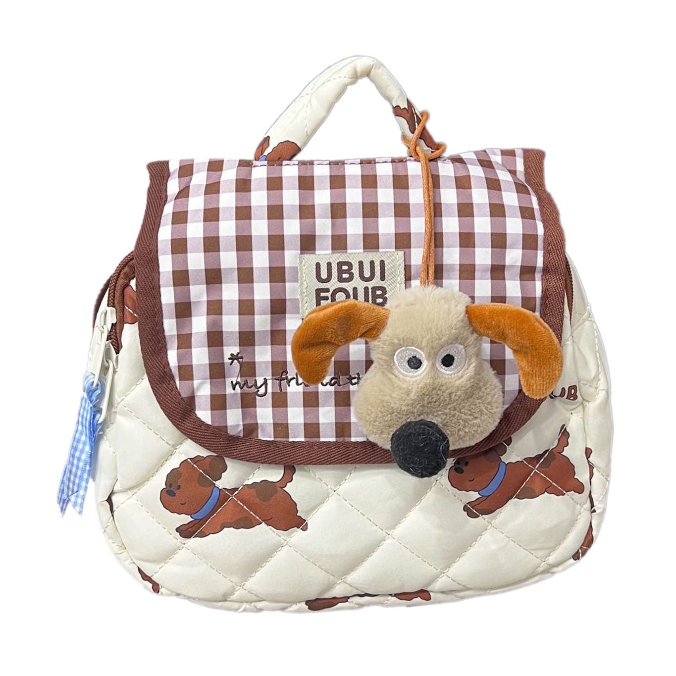 Escuela de jardín de infantes Escuela de escuela primaria Mochila de dibujos animados lindo cachorro para padres e hijos 2025 Nuevo estilo con colgante Mochila para niños