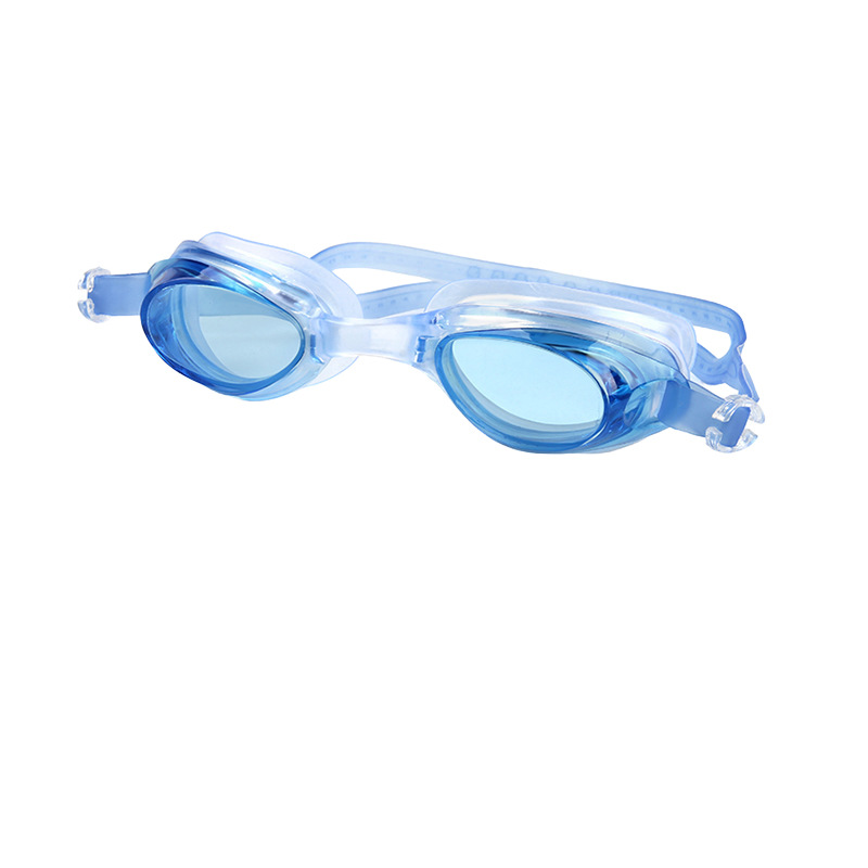 파란색 수영 고글