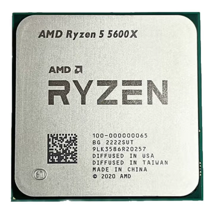 AMD [Ryzen, 6 ядер / 12 потоков, настольный процессор R5 5600X, без упаковки]