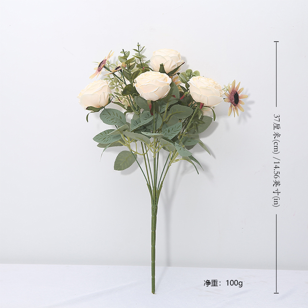 Ramos de flores de simulación europea minorista mayorista Ramos de flores de boda Ramos de props de fotografía Decoración de la sala de estar