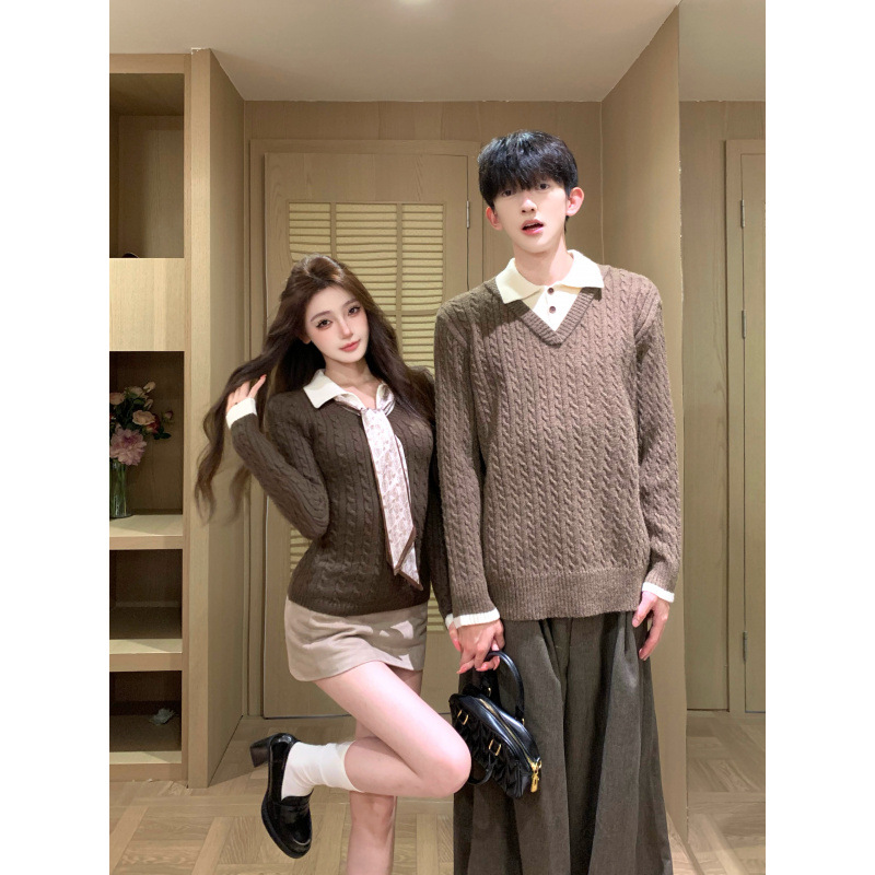 2026 Couple's Outfits for Autumn and Winter: Women's Elegant Sweaters, Pullovers, and Men's Knitwear