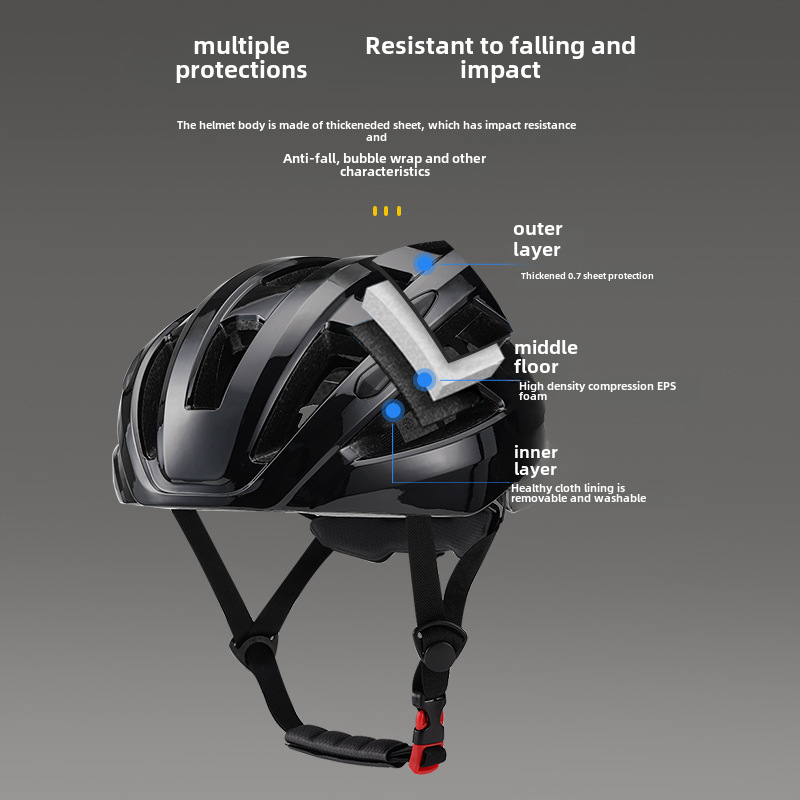 Casque de vélo transfrontalier Casque d'équitation intégré vélo de route VTT casque de vélo ultra-léger adulte_voghion.com