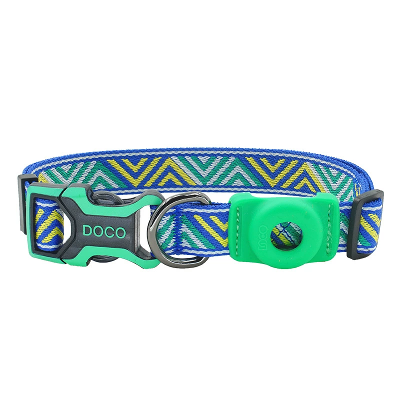 Трансграничный новый ошейник для собак Силиконовый чехол Apple airtag Ошейник с защитой от потери для собак Чистый нейлоновый ошейник для позиционирования домашних животных