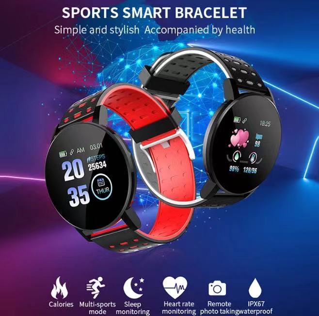 119plus smart watch bracelet watch heart rate blood pressure cross-border foreign trade in stock sports 119PIus watch 119plus smart watch bracelet watch heart rate blood pressure cross-border foreign trade in stock sports 119PIus watch