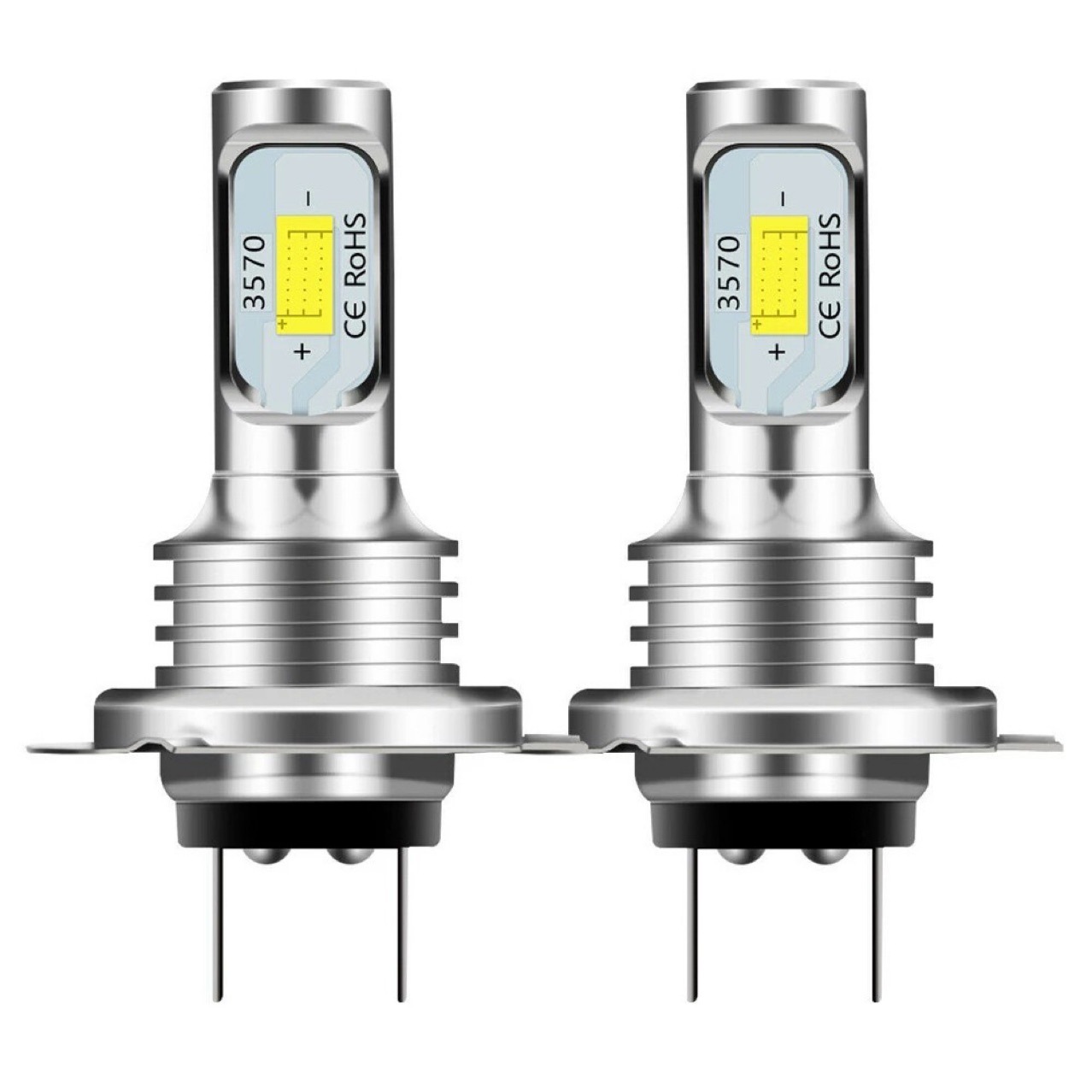 Cross-Border 80W Car Led Headlight H7 Motorcycle Light Csp357080W Car Decoding Fog Light Front Fog Light