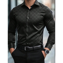 E 45150 Gradient Plant Print Long Sleeve Shirt ����ֲ��ͼ��