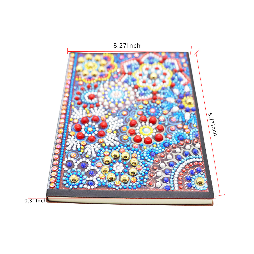 Pegatinas personalizadas para cuadernos con pintura de diamantes DIY, pinturas decorativas de diamantes hechas a mano, cuadernos con pintura de diamantes, pintura de diamantes completa.