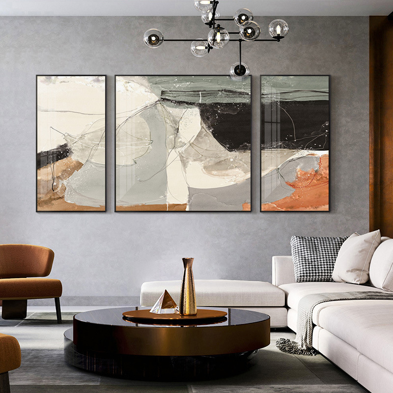 Sofa Background Wall Triple Entry Luxury Atmospheric Print Modern Simple Bedroom Hanging Painting Oil Painting Hotel Creative Wall Painting Sofa Background Wall Triple Entry Luxury Atmospheric Print Modern Simple Bedroom Hanging Painting Oil Painting Hotel Creative Wall Painting