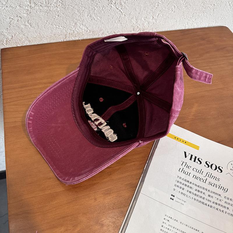 Retro americano lavado con agua hacer viejas letras punzadas gorra de lengua mujer al aire libre hombre ocio sombrero de béisbol de protección solar