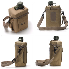 Outdoor Military Enthusiasts Water Bottle Set 2L Large Capacity Mountain Climbing Training Convenient Multifunctional Tactical US Square Water Bottle