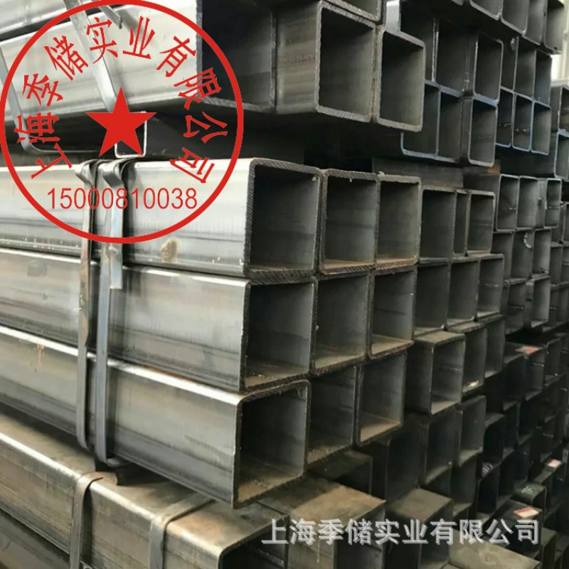 现货黑色方矩管50*50 热轧Q235B黑铁方管40*60设备方通等规格齐全