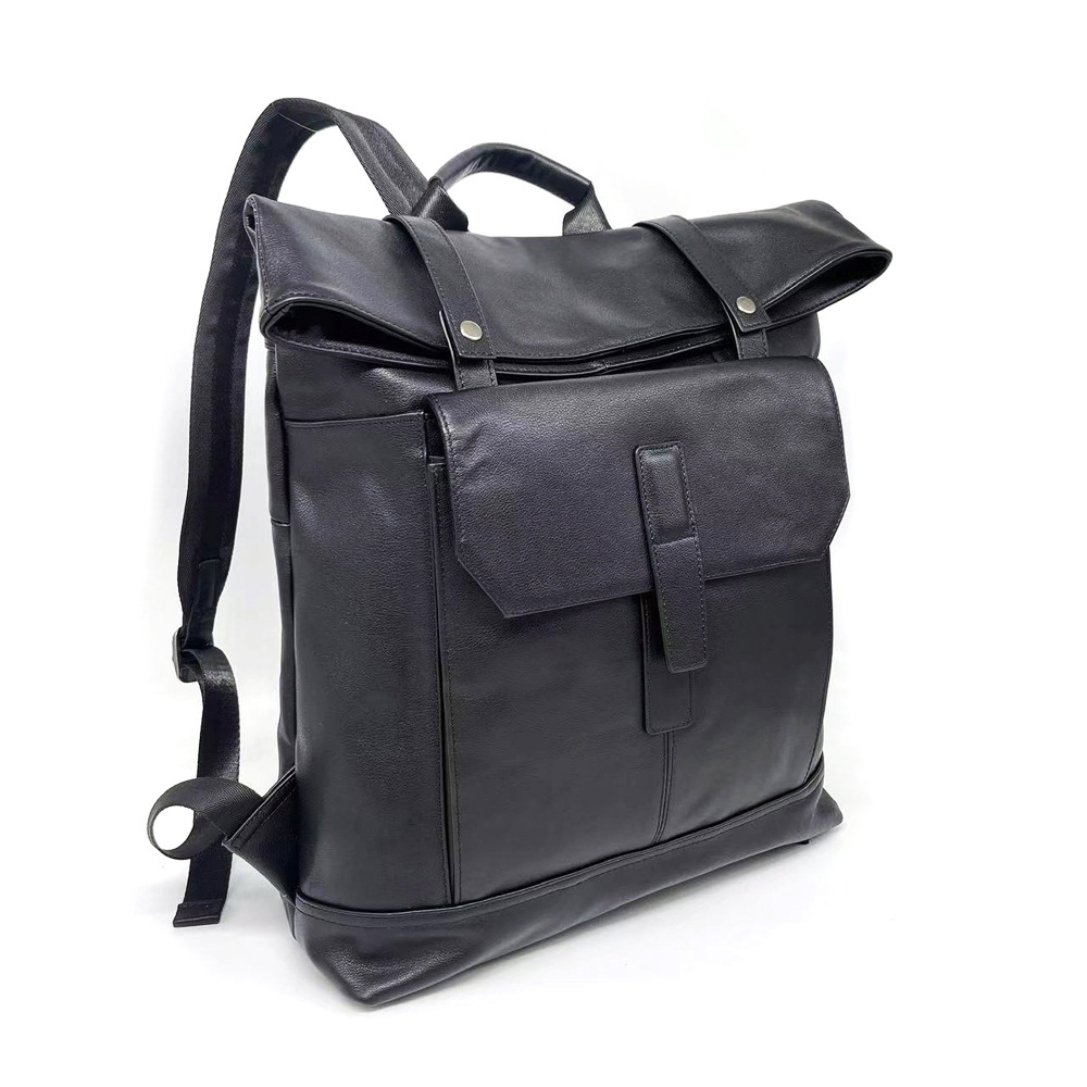 Leather Men's Backpack, Business Computer Bag, Cowhide Sports Travel Backpack_voghion.com