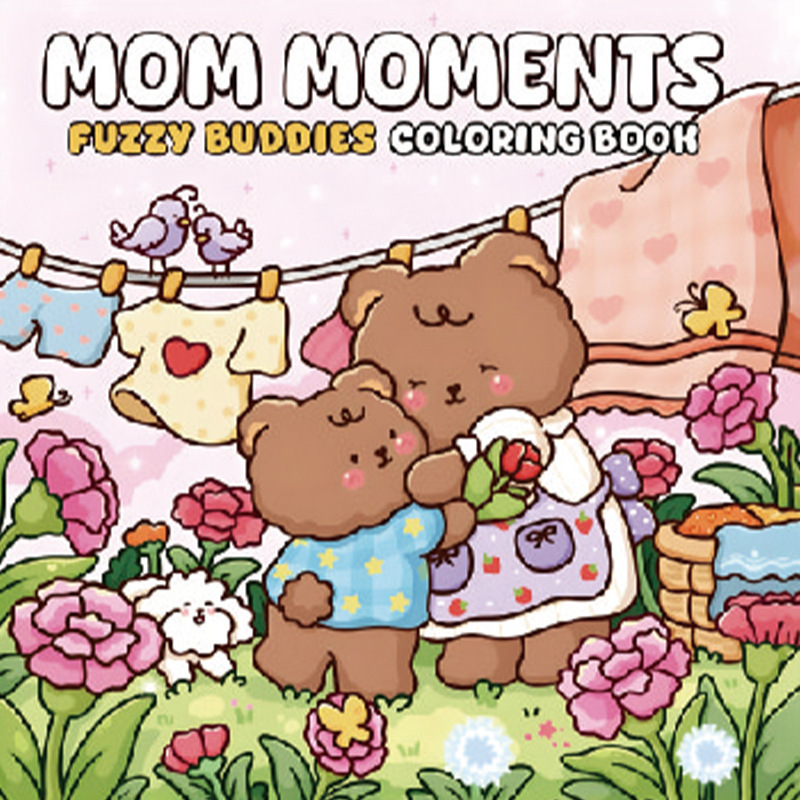跨境涂色本 Spooky Cutie Coloring Book 怪兽系列儿童涂鸦填色本|undefined