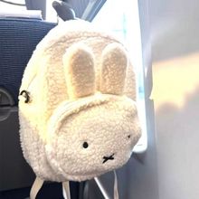 2025秋冬新款卡通可爱萌萌兔子羊羔毛两用背包女生小包双肩包书包