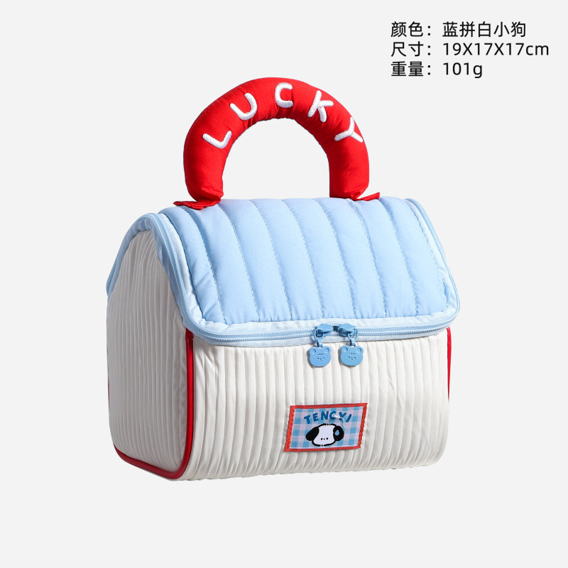 かわいいハウス化粧品バッグ大容量キャビンポータブル収納袋結婚式満月お土産収納袋|undefined