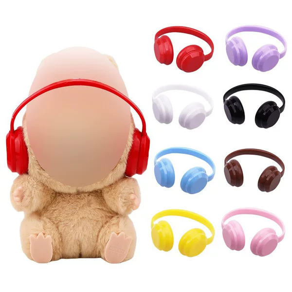 Headphones Suitable for 17cm Labubu Headphones 10cm Doll Labubu Headset Baby Clothes Accessories Shoes Clothing Accessories