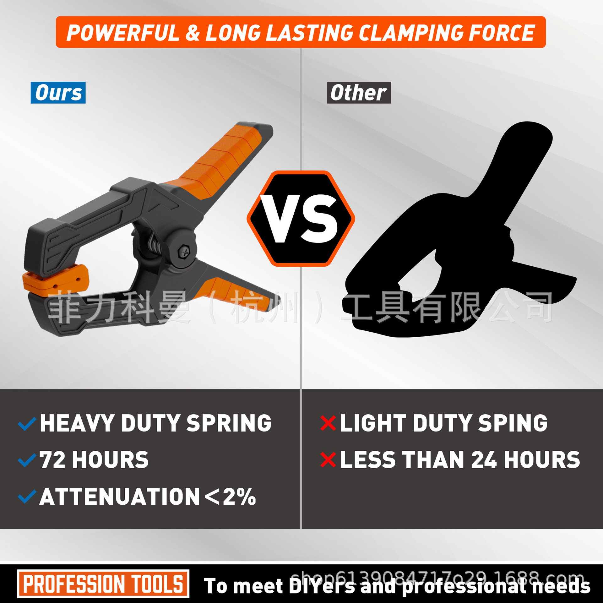 20 conjuntos de clip de carpintería mezclado, 10pcs 3 pulgadas, 6pcs 4 pulgadas, 4pcs 6 pulgadas