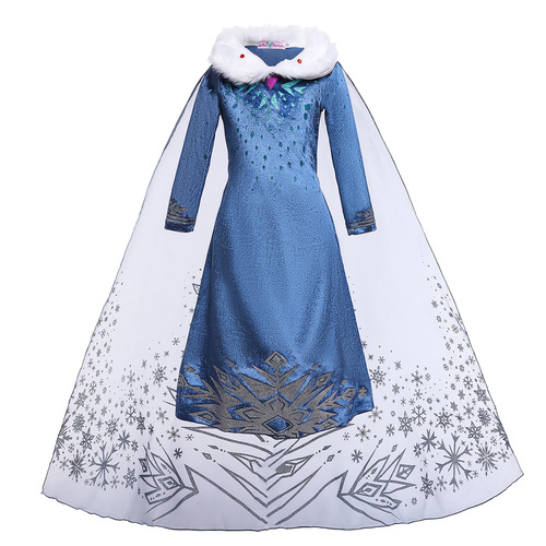  Halloween Children's Frozen Princess Dress Children's Clothes Girls Elsa Princess Children's Dress Frozen Dress