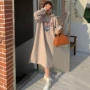 宽松长袖条纹冬季连衣裙