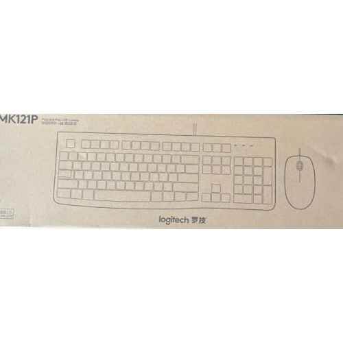 Logitech羅技mk120/mk200有線キーマウスセット黒色白色usbキーボードマウスセット|undefined