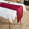 Bali 旗 Wrinkle Table flag European -style twist table cloth wedding party decorative pleated Posmian style table flag wholesale