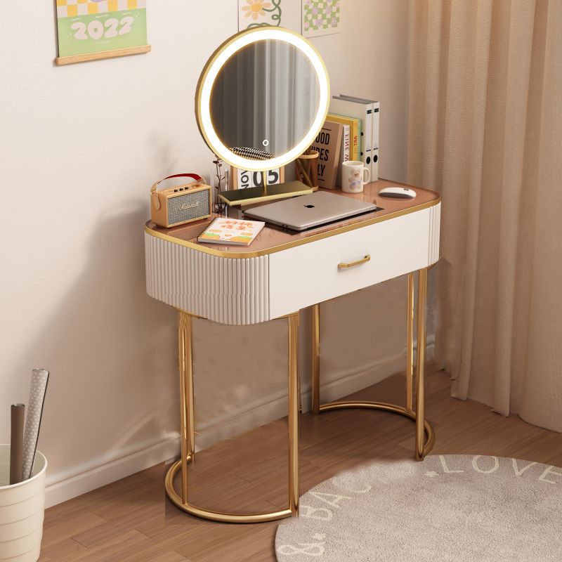 80 강화 유리 상판 + 거울 (의자 미포함)