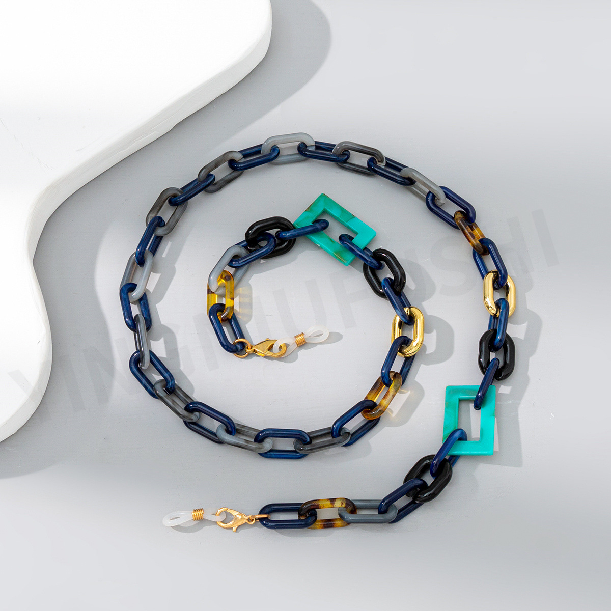 30g Weight Glasses Chain Classification Arylic Material Geometric Pattern Unisex Gender Casual Geometric Arylic Unisex Glasses Chain 2