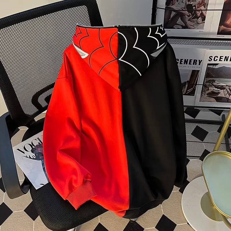 Embroidered print jacket