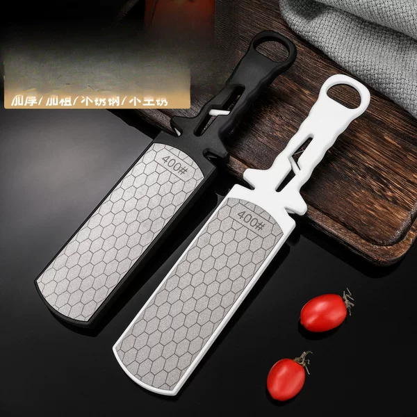 New household diamond sharpening stone for knives, double-sided multifunctional knife sharpener