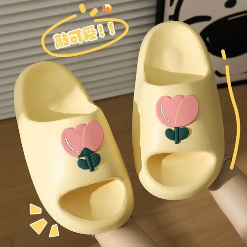 EVA Women's Slipper with a Feel of Stepping on Soft Mud, Outwear Sweet and Q-Touch Home Use, Non-Slip Thick Sole Couple Beach Sandals for Summer