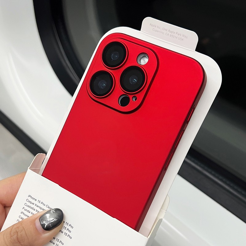 Año Nuevo pony giroscopio soporte para Apple 17 proMax caso de teléfono chino rojo iPhone 16 caso de piel
