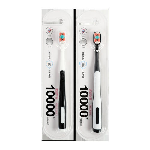 Colorful flower-head 10,000-bristle toothbrush, independent box, maternity postpartum toothbrush, 10,000-bristle adult soft-bristle toothbrush