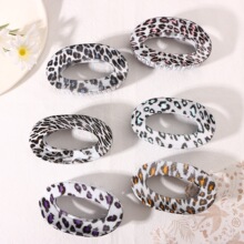 欧美少女简约抓夹豹纹色椭圆形边夹复古高级感刘海夹发饰批发女款