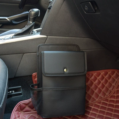 Women's car special shoe box trunk female driver shoes storage box storage box car storage artifact car (Car storage bag/box) - black