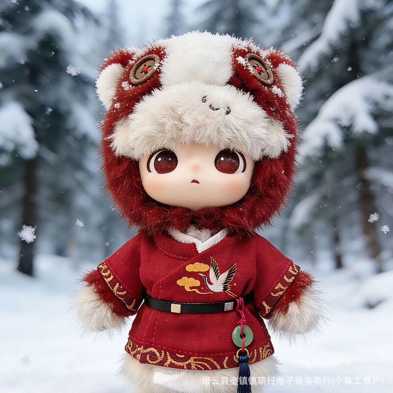 Dimoo Full-Power Horse-Themed Clothing, Chinese-Style Ancient Costume, Limited Edition for the Year of the Horse, Vinyl Interchangeable Doll Toy