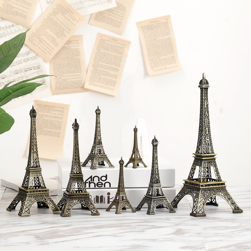 Photography Paris Eiffel Tower Ornament Model Creative Decoration Crafts Small Tower Photo Shooting Background Props