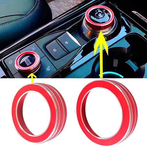 Suitable for 20+ Ford Explorer Central Control Multimedia Knob Audio Knob Headlight Knob Decorative Bright Ring